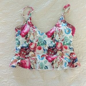Kortni Jeane floral swim top